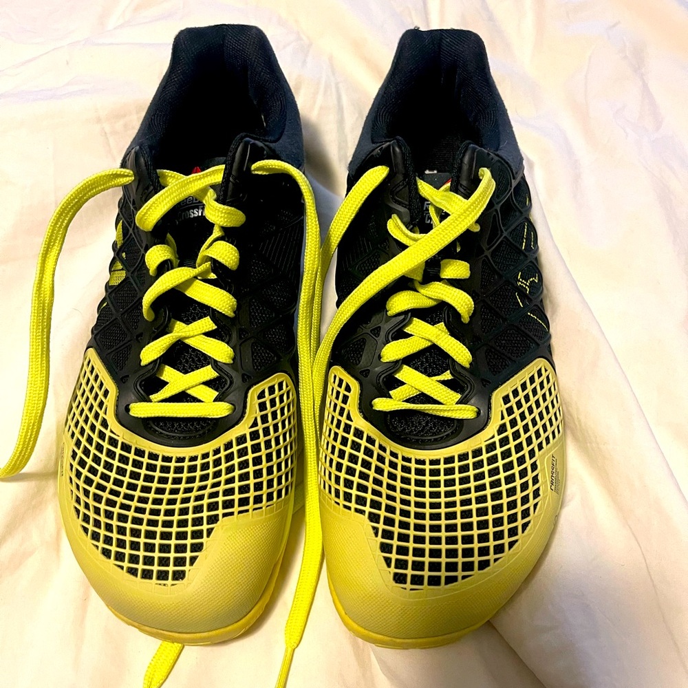 Men's Reebok CrossFit CF74 Shoes US Size 11 Yellow & Black